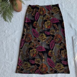 Mirasol Multicolor Floral Pencil Skirt Sz M